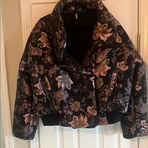 Floral Black Women's Jacket